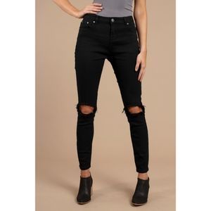 NWT Mateo Distressed Skinny Jeans (25")